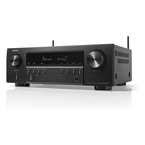 Denon AVR-S760H 7.2 Ch AVR - 75 W/Ch (2021 Model), Advanced 8K Upscaling, Dolby Atmos Height Virtualization, DTS Virtual:X & More, Built-in HEOS, Amazon Alexa Voice Control Cover
