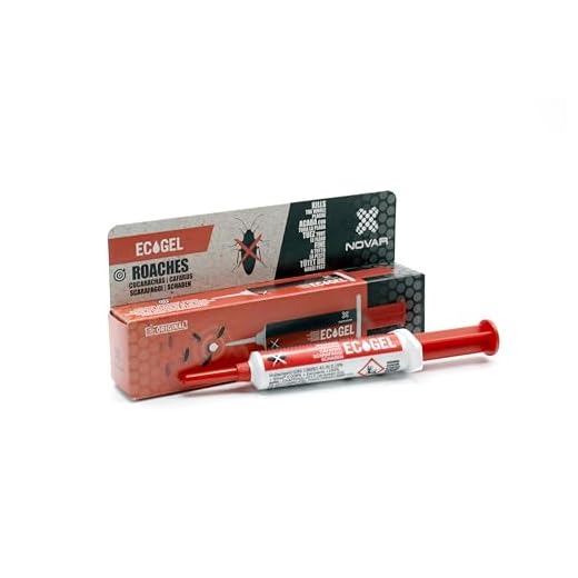 NOVAR ECOGEL Jeringuilla contra cucarachas | Eficacia Profesional| Elimina 50 cucarachas con una Sola Gota, insectos | 10 gr Ecopack