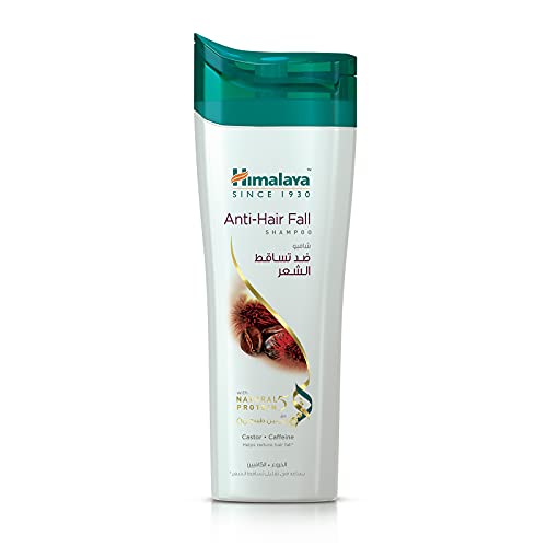 Himalaya Shampooing anti-chute à l'huile de ricin et à la caféine, nourrit les cheveux, réduit la chute des cheveux, 400 ml