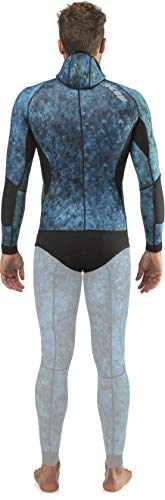 Cressi Blue Hunter Top Wetsuit 2.5Mm, Camo Blue, S #TOP4