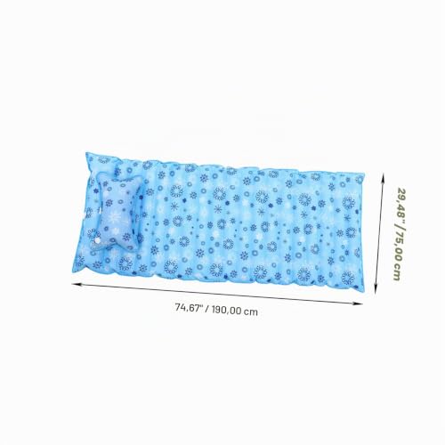 Miniatura 3 de Mikinona Almohadilla De Hielo Inyección De Agua Colchón De Agua Fría Para Verano Alta Capacidad De Carga Adecuado Para Niños Y Adultos Uso En Dormitorio Camping O Playa
