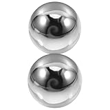 CALLARON 2 Stück Edelstahl 304 Kühlsteine Eisbälle 25mm Wiederverwendbare Trinkkugeln für Whisky Wein Cocktails Geschmackserhaltend Edelstahl Barzubehör Geschenkset
