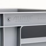 ALUTEC Kunststoffbehälter (11 Liter, 40x30x12 cm, kälte- und hitzebeständig, geschlossen, platzsparend, stapelbar, lebensmittelecht, Aufbewahrungsbox) 75038