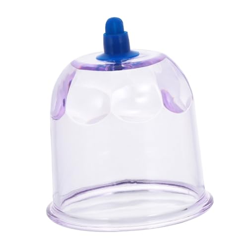 FRCOLOR Moxibustion Pot Moxibustion Physiotherapy Cup Cupping Cans Facial Kit Moxibustion Cans Face Tools Body Cupping Massage Cupping Kit Vacuum Therapy Blue Plastic