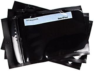 ShieldNSeal Vacuum Seal Bags (All Black Zipper Bags, 5" x 8")