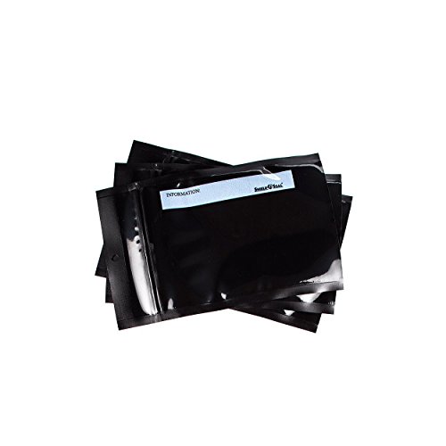 ShieldNSeal Vacuum Seal Bags (All Black Zipper Bags, 5" x 8")