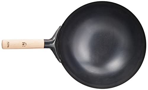 Wok Endoshoji TKG APK12030 30 cm Mango Madera miniatura 3