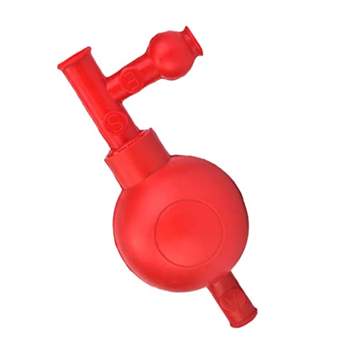 Sosoport Rubber Pipette Filler with Valve Design Suction Bulb for Quantitative Liquid Transfer Laboratories and Experiments for Industrial and Agricultural Use