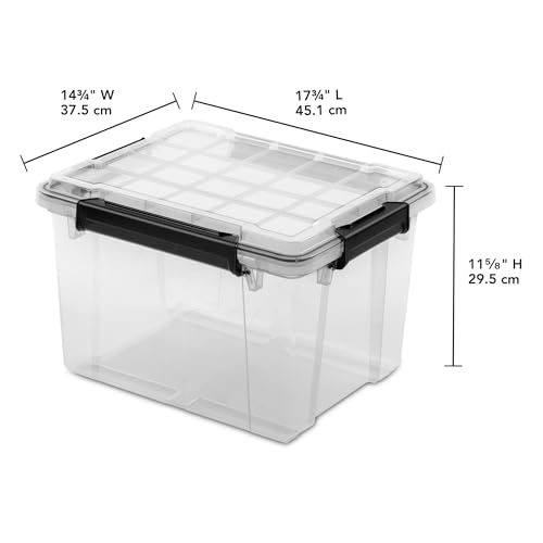 Sterilite Gasket Storage Box with Lids for Home & Office, 34 Quart, 8-Pack - image 3