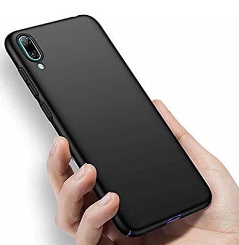 Image of Mobile Back Cover Case for Huawei Y7 (2019), Dub-Lx1 (Silicone Case|CameraProtection|Black SC1510)