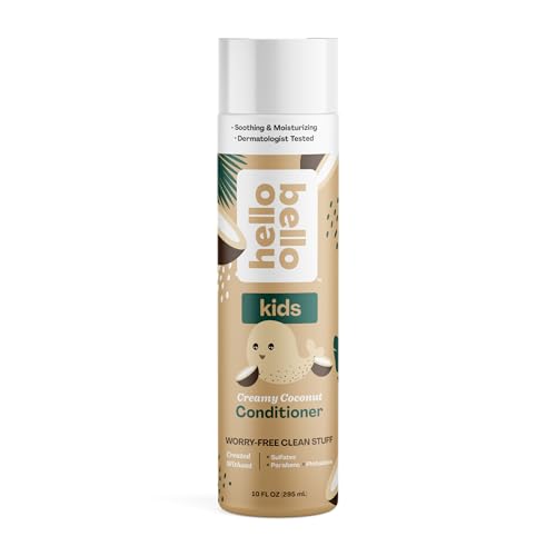 Hello Bello Kids Conditioner Gentle Hypoallergenic Formula Creamy Coconut Scented 10 fl oz