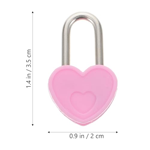 24PCS Diary Mini Heart Lock Small Love Locks for Baggage Storage Box Jewelry Locker Necklace Diary Book Padlock Jewelry by Homoyoyo - Image 5
