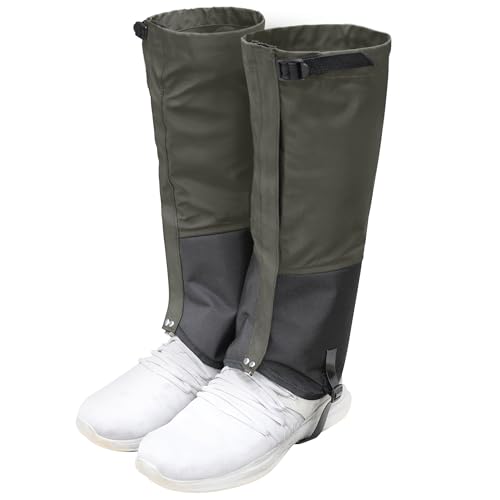 Best Boots for Lawn Care: Top Picks Reviewed 11 Tlswshsy Trimmer Brush Leg Gaiters-Waterproof Leg Guards for Trimming-Adjustable Lawn Care Leg Protection for Men and Women (Green)