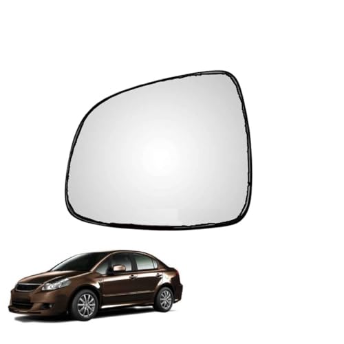 Image of KyloXtreme Sx-4 (2006-2012) Passenger Side (Left Side) Car Side Mirror Glass /Tukdi /Sub Mirror Plate