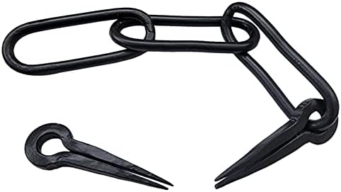 Adonai Hardware "Melchi" Vintage Manual Old Fashioned Antique Iron Gate Latch - Matte Black