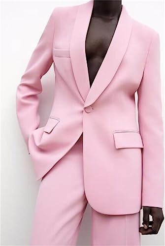Pink Women Suits Blazer Suits for Business Groom Party3