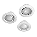 Produktbild Hama WLAN LED Einbaustrahler Set 5W, 3 Stück, (LED Einbauleuchte funktioniert ohne Hub, runder LED Einbauspot, schwenkbar, Sprach-/App-Steuerung, WLAN Lampe für verschiedene Lichtatmosphären) Weiß