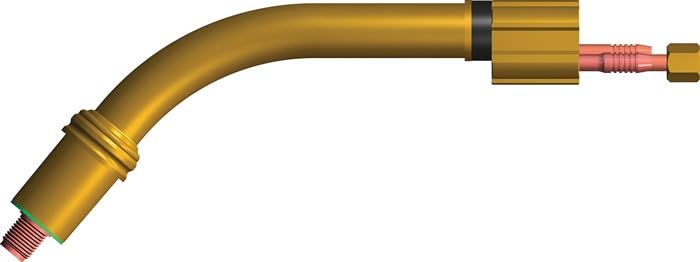 Abicor Binzel 033.0001 cuello de cisne para MB 401 D MIG/MAG soplete, 50 grados