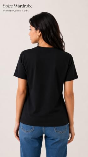 Image of Women's Plain Cotton T-Shirt