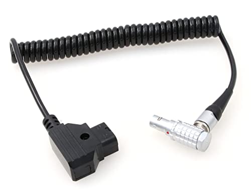 Cable D-tap a 0B 6 Pin macho en codo espiral para DJI Wireless Focus Motor 4