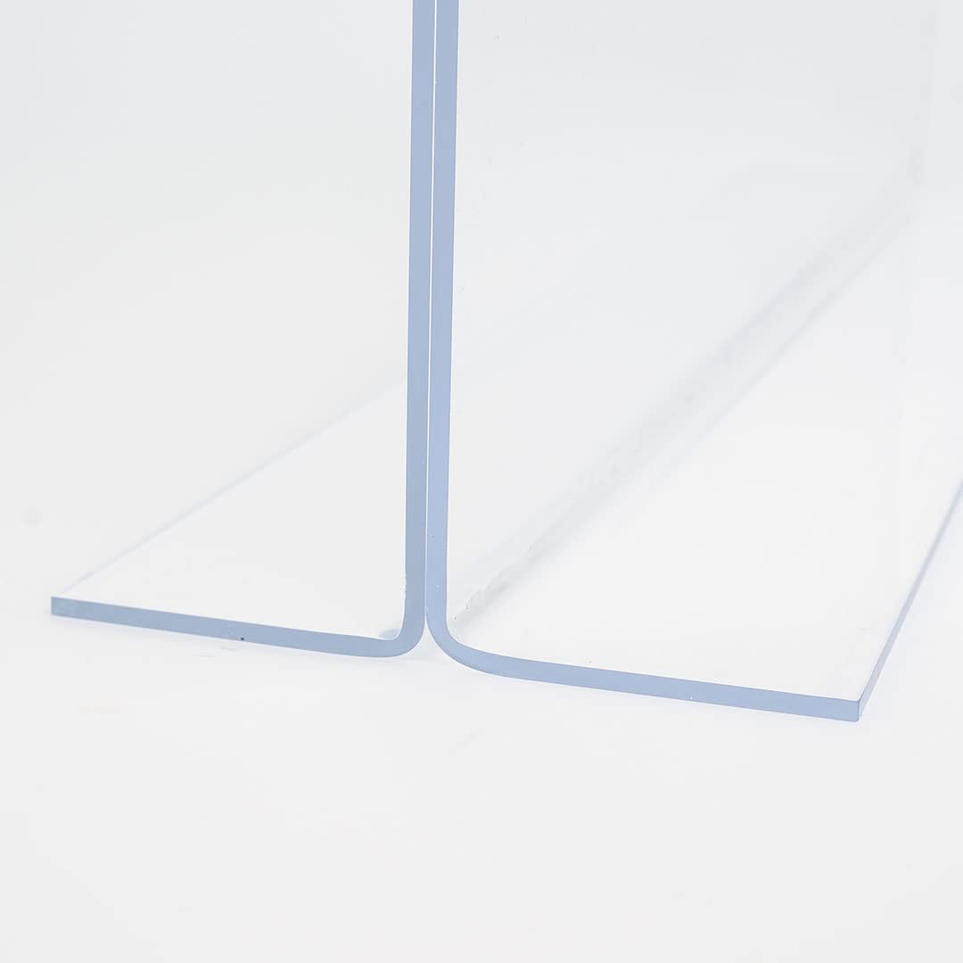 Danieli | Soporte para Menús Acrílico A5 Pack 10 Unidades | Expositor Metacrilato Transparente con Forma de T | Marco Acrílico Transparente Porta Menus Restaurante y Soporte Sobremesa Para Avisos