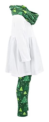 Image of Unique Baby Girls Kids Toddler 3pc Outfit Set Long Sleeve Lightweight Tunic Top Leggings and Scarf