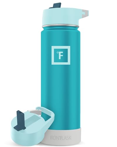 IRON °FLASK Camping & Hiking Hydration Flask with Straw Lid