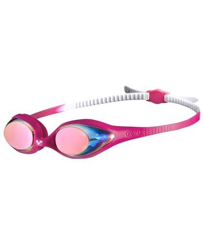 arena 1E362-WHITE-PINK-FUCHSIA Spider Jr Mirror Swim Goggles