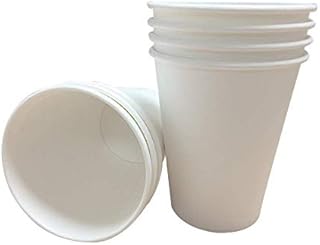 We Can Source It Ltd - 8oz Single Wall White Paper Cups - Great for Tea, Coffee, Cappuccino, Hot Drinks - Eco-Friendly Drinkware 100% Biodegradable Compostable Recyclable - 1000 Pack