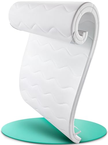 KNERST Matratzenauflage 90x200cm - Praktischer und strapazierfähiger Topper 90x200cm aus Komfortschaum - 6cm Höhe - Gel Topper 90x200 - atmungsaktiv, anpassbar und pflegeleicht - idealer Schlafkomfort