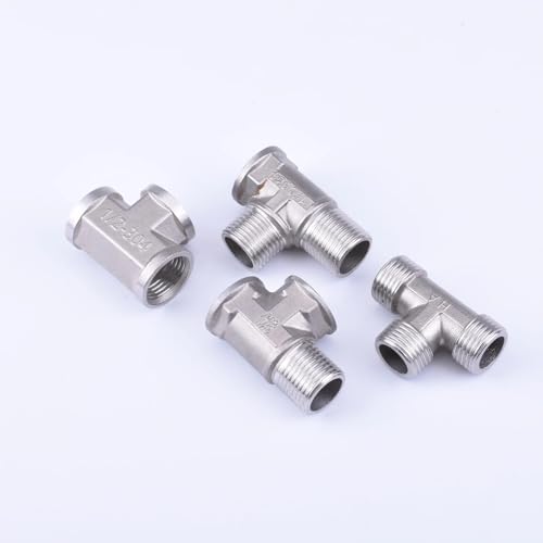 Joint coudé acier inoxydable 1/2 raccordement mâle femelle et coupleur Tee