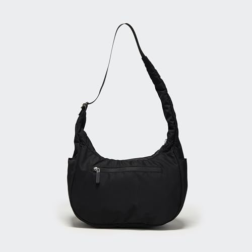 Image of Pander 4L Soft Nylon Crescent Shoulder Bag for Women, Medium Underarm Hobo Purse with Adjustable Strap, Water-Repellent