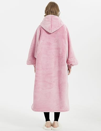 Image of KFUBUO Wearable Blanket Hoodie for Adults Sherpa All Patterns Oversized Sweatshirt Blanket with Pocket