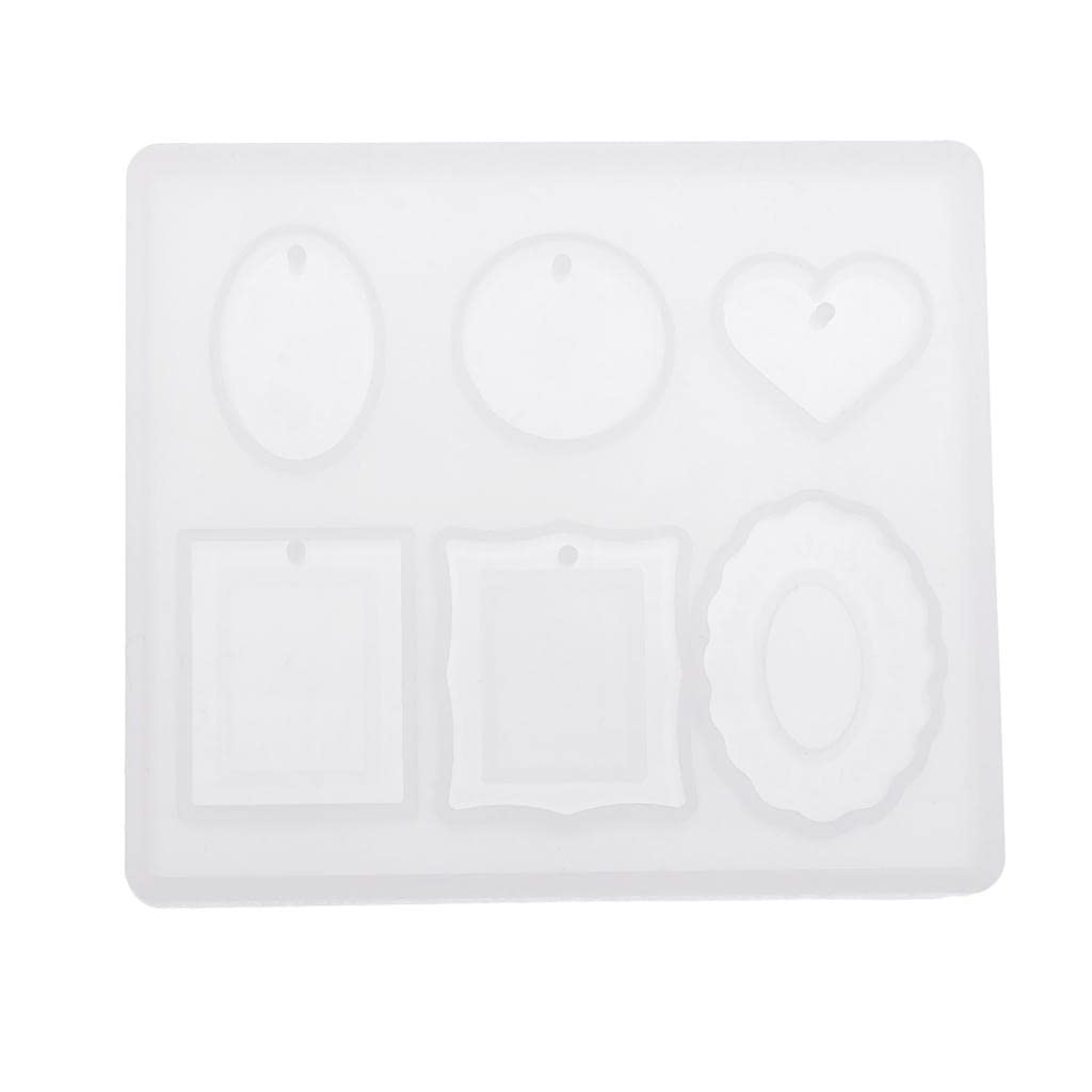 SNAPPSY DIY Pendant Charms with Hole Jewelry Making Mold Epoxy Resin Casting Mould 3