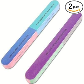 Vitalogy – Nail File and Buffer for Pedicure and Manicure – 7 Ways Filer for Nail Repair, Nail Care Tool, Washable Emery Boards, All-in-One Shaping & Buffing, Easy to Use for…
