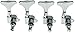 Dopro Chrome Left Handed Sealed Bass Tuners Tuning Keys Pegs 4 String Bass Guitar Machine Heads