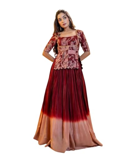 Brinkle Women's Navratri Lehenga Choli Set. (A, 46)