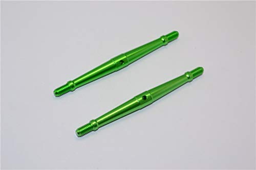 Aluminum 5mm Clockwise And Anticlockwise Turnbuckles (Total Length 87mm - Both Side Thread 10mm) - 1Pr Green