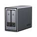 UGREEN NASync DXP2800, 2-Bay Desktop-NAS, Intel N100 Quad Core Prozessor, 8 GB DDR5 RAM, 2,5 GbE Ethernet, 2 × M.2 NVMe-Steckplätze, HDMI 4K, Netzwerkspeicher für Zuhause und Büro (Ohne Festplatten)