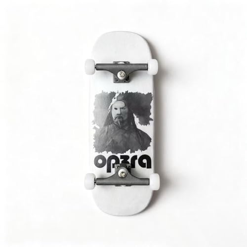 LEEFAI Diapasón Pro completo de 34 x 96 mm, premontado, con camiones de metal sólido, ruedas de rodamiento, serie OP3RA para principiantes (poder de pintura)