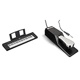 Yamaha NP-15 Piaggero Digital Keyboard with 61 Touch Sensitive Keys and 15 Instrumental Voices & M-Audio SP-2 - Universal Sustain Pedal with Piano Style Action, The Ideal Accessory