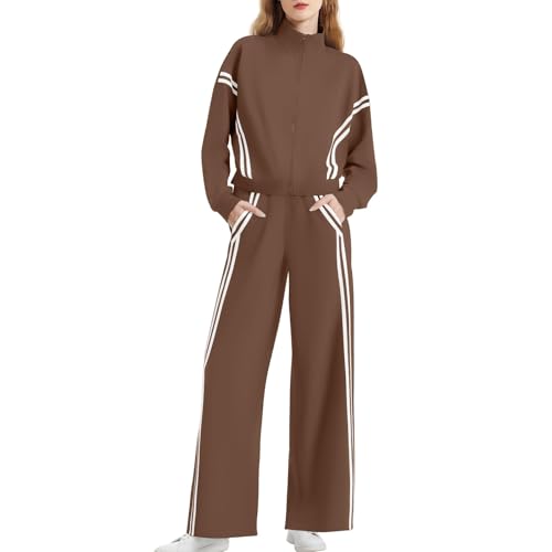 Survêtement 2 pièces femme ensemble oversize pantalon fuselé zippé