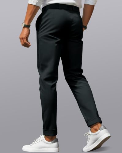 Image of Noble Monk Men's Formal Trousers | Regular Fit Stylish Pants for Men | Comfortable Solid Trousers | Classic Formal Wear for Men | Smart and Versatile Everyday Wear