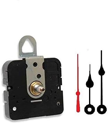 Takane Quartz Clock Movement Mechanism with 4" Spade Hands, U.S.A. Made (9/16" Threaded Shaft for dials up to 3/8" Thick)