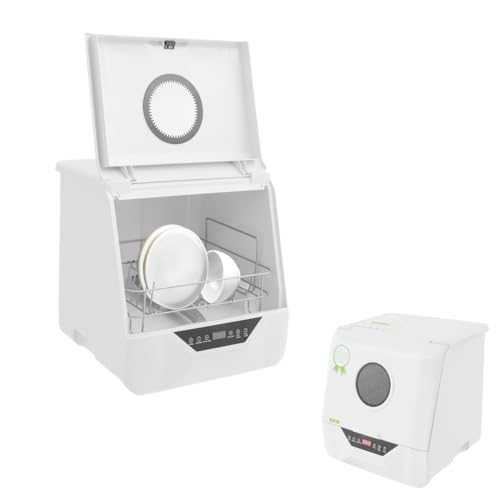 Mini lavastoviglie con 4 modalità di lavaggio, 800 W, a LED, impermeabile, IPX1, per appartamenti, dormitori, camper