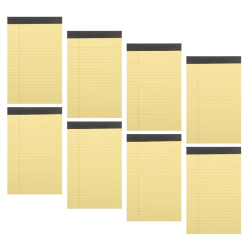 Blocs-notes portables en papier jaune carnet 50 feuilles simple non adhésif