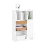 Le placard au-dessous est divisé en 2 espaces de rangement. Tout en augmentant votre espace de stockage, il protège également votre vie privée.