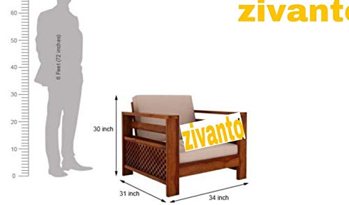 Image of Sheesham Sofa Set for Living Room Wood Furniture | Office | Wooden Sofa Set 3+1+1 | Walnut Brown
