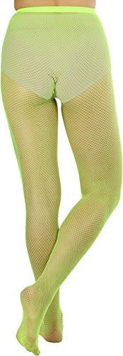 Image of ToBeInStyle Women's Sexy Vibrant Fine Classic Fishnet Full Footed Pantyhose
