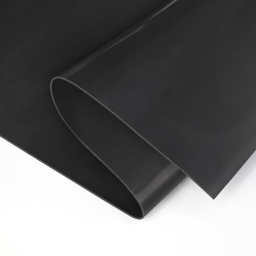 Image of WochiTV Solid Rubber Sheets, 16 inch Wide x 1 /16 inch Thick x 120 inch Long Neoprene Rubber Strips Rolls Perfect for DIY Gasket Material, Sealing, Liner, Shield, Padding, Mat